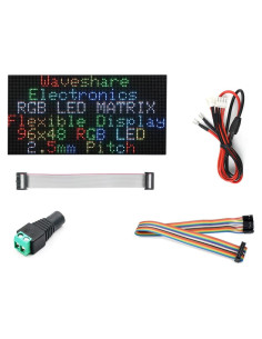Panel LED RGB Flexible Waveshare 96x48 Píxeles 2.5mm