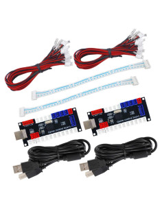 Controlador Arcade USB 2 Jugadores SJ@JX para PC y Raspberry Pi