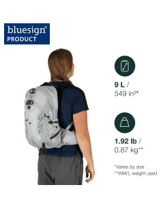 Mochila de senderismo Osprey Tempest 9L para mujeres, Negro 2