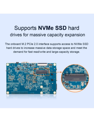 Computadora de Placa Única Orange Pi 5 8GB RK3588S 8 Núcleos 8K