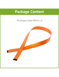 Cable flexible DSI FPC 3PCS Waveshare 500mm 22 a 15 pines 2