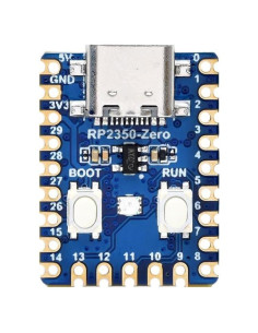 Placa de Desarrollo Waveshare RP2350-Zero Mini, Doble Núcleo, 7x5x2.2 cm
