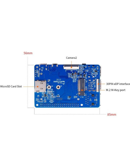 Placa Base Orange Pi CM4 con HDMI, USB y GPIO 40 Pines