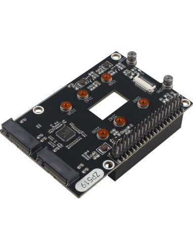 Adaptador ZDE PCIe a Doble M.2 HAT NVMe para Raspberry Pi 5