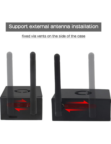 Caja de metal para Orange Pi 5 Pro N515 con ventilador y disipadores