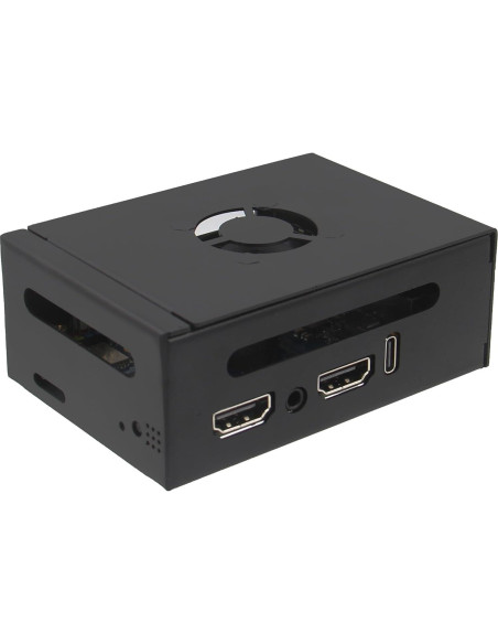 Caja de metal para Orange Pi 5 Pro N515 con ventilador y disipadores