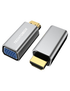 Adaptador HDMI a VGA TechTobox 1080p Chapado en Oro