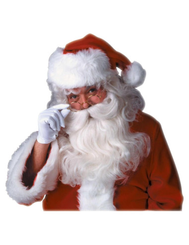 Conjunto de barba y peluca de Santa Claus Rubie's lujo