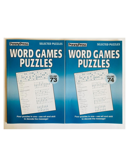 Juegos de Palabras Puzzles Penny Press Vol. 73 y 74 - 110 Páginas Juegos de Palabras Puzzles Penny Press Vol. 73 y 74 - 110 Páginas