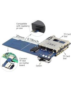 Adaptador de tarjeta micro SD 2 en 1 JMT para Raspberry Pi 2