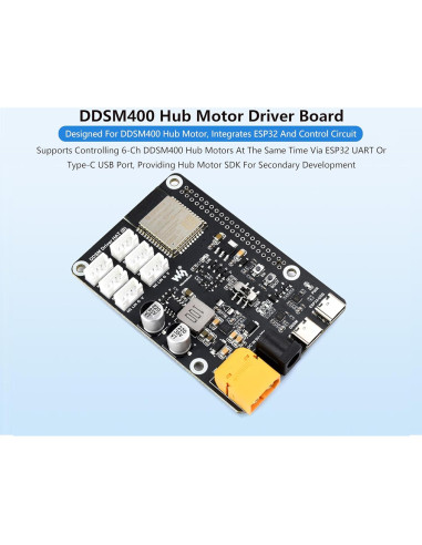 Controlador de Motor Hub DDSM400 Wonrabai para Raspberry Pi