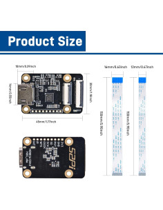 Placa Adaptadora HDMI a CSI2 GeeekPi para Raspberry Pi 1080p 2