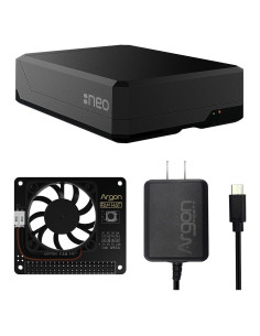 Caja Argon NEO para Raspberry Pi 4 con Fan HAT y Fuente Tipo-C