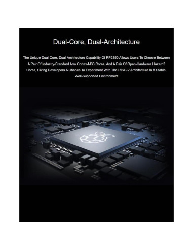 Placa Microcontrolador Raspberry Pi Pico 2 W RP2350 WiFi y Bluetooth