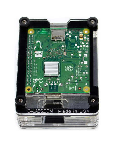 Funda C4Labs ZRPiA-1AS para Raspberry Pi 3 A+ y ZUMspot OLED 1.3" Funda C4Labs ZRPiA-1AS para Raspberry Pi 3 A+ y ZUMspot OLED 1.3"