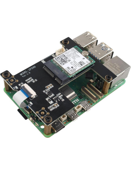 Adaptador PCIe a WiFi 7 ZDE ZP590B para Raspberry Pi 5