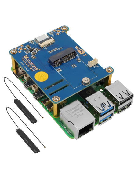 Placa Adaptadora PCIe a Wi-Fi 7 Drocoge para Raspberry Pi 5