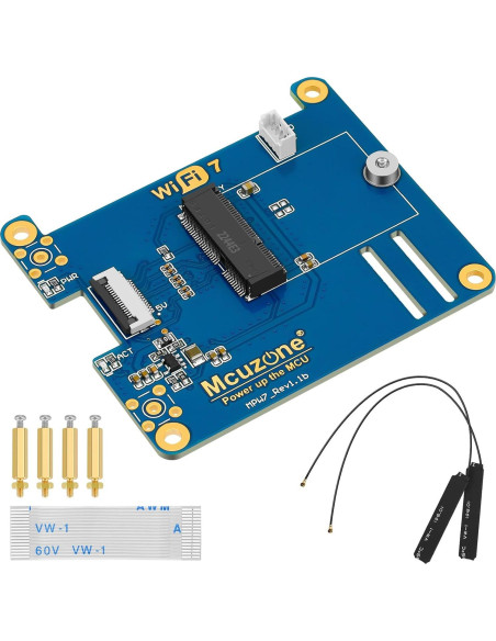 Placa Adaptadora PCIe a Wi-Fi 7 Drocoge para Raspberry Pi 5