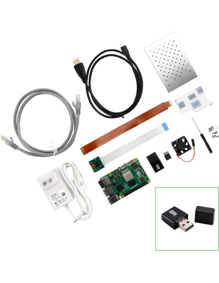 Kit Avanzado Raspberry Pi 5 8GB con Cámara HD y Accesorios Kit Avanzado Raspberry Pi 5 8GB con Cámara HD y Accesorios