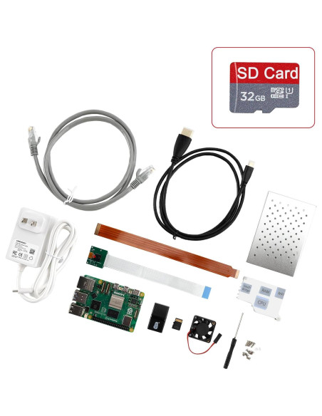 Kit Avanzado Raspberry Pi 5 8GB con Cámara HD y Accesorios Kit Avanzado Raspberry Pi 5 8GB con Cámara HD y Accesorios