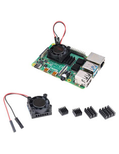 Conjunto de ventilador y disipadores para Raspberry Pi 4B