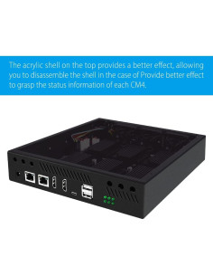 Kit Caja ITX GeeekPi para Placa Super6C con 3 Ventiladores 2