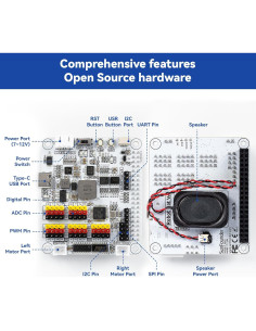 Placa de Expansión Robot HAT SunFounder para Raspberry Pi 4/3B+/3B/Zero W 2