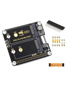 Adaptador PCIe a 2-CH M.2 UeeKKoo para Raspberry Pi 5 NVMe