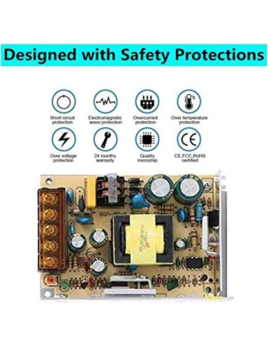Fuente de Poder 5V 8A PHEVOS AC110V a DC para Raspberry Pi