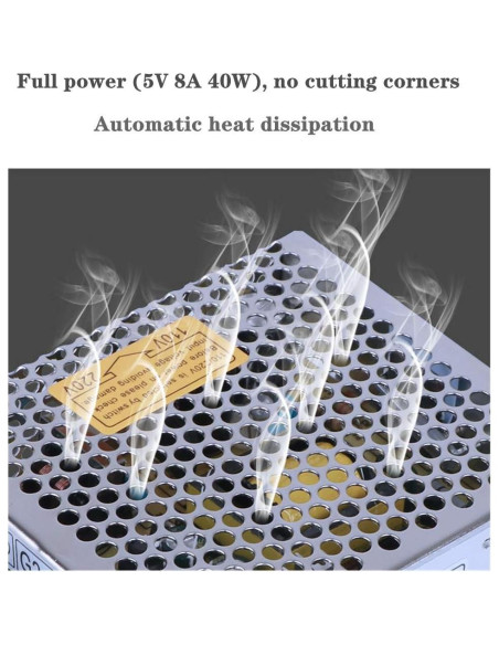 Fuente de Poder 5V 8A PHEVOS AC110V a DC para Raspberry Pi