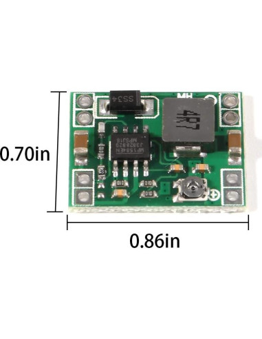 10PCS Convertidor Buck DC-DC MP1584EN 3A Ajustable 24V a 12V