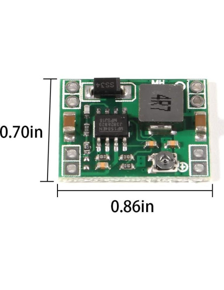 10PCS Convertidor Buck DC-DC MP1584EN 3A Ajustable 24V a 12V