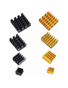 Disipador de Aluminio para Raspberry Pi 4 Modelo B - 8 Piezas
