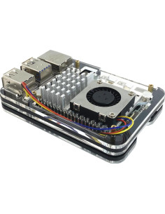 Caja Acrílica para Raspberry Pi 5 WEIYIXING con Enfriador Activo 2