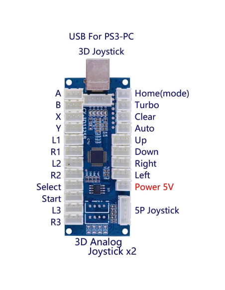 Kit de Stick de Juego Arcade SJ@JX con Botones LED Cherry MX