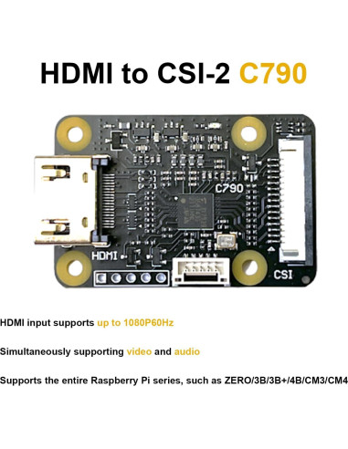 Módulo HDMI a CSI-2 C790 Viprh para Raspberry Pi 1080p