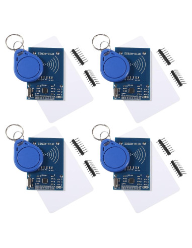 Kit RFID 4 Pcs AITIAO RC522 Lector + Tarjetas S50 + Llaves