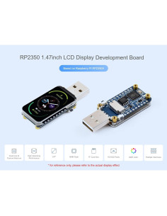Placa de Desarrollo LCD 1.47" Waveshare RP2350, 172x320px 2