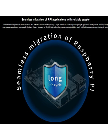 Placa de Circuito Único Geniatech XPI-3566 4 núcleos 8GB RAM