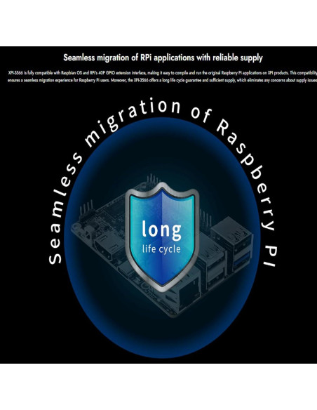 Placa de Circuito Único Geniatech XPI-3566 4 núcleos 8GB RAM