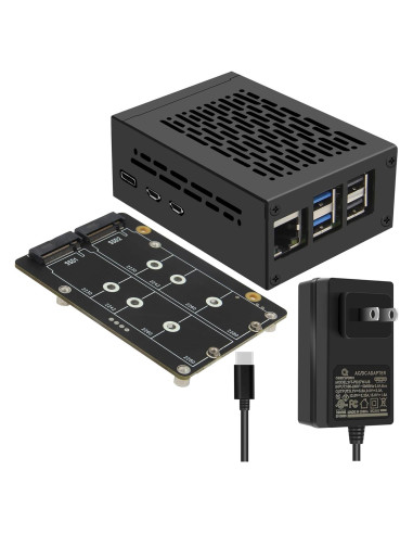 Geekworm X1005 Placa PCIe Doble M.2 NVMe para Raspberry Pi 5