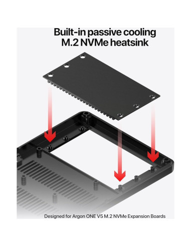 Caja Argon ONE V5 para Raspberry Pi 5 con M.2 NVMe