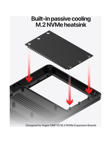 Caja Argon ONE V5 para Raspberry Pi 5 con M.2 NVMe
