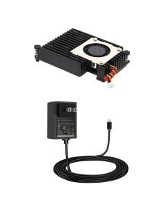 Fuente de Alimentación USB-C GaN 27W + Enfriador Activo H505 para Raspberry Pi 5
