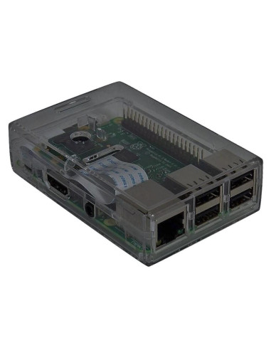 Carcasa Transparente Ahumada para Raspberry Pi 3, 2 y B+