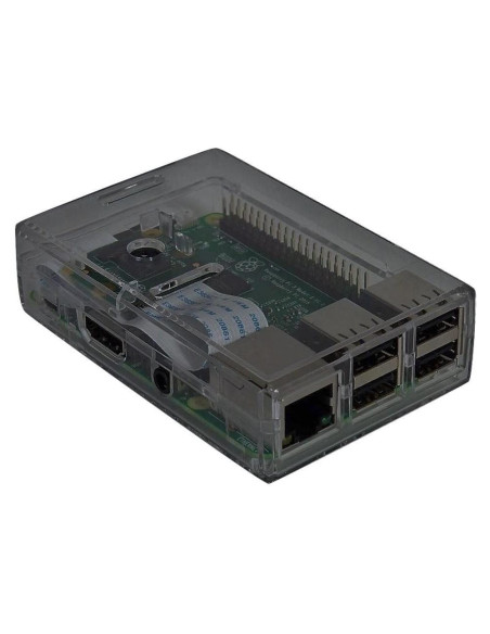 Carcasa Transparente Ahumada para Raspberry Pi 3, 2 y B+