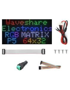 Panel LED RGB 64x32 Waveshare, brillo ajustable, 320x160 mm