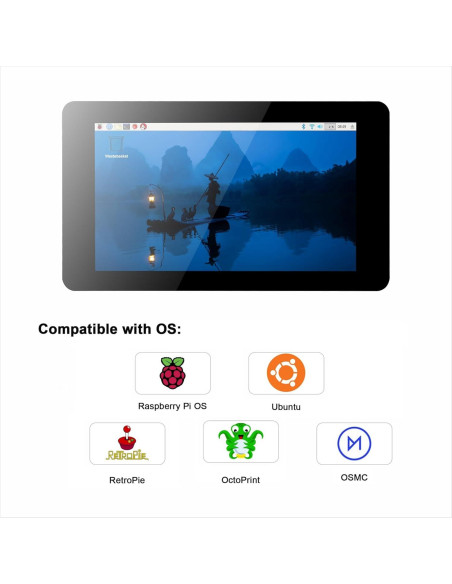 Caja OSOYOO PiStudio con Pantalla Táctil IPS de 7" para Raspberry Pi