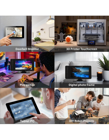 Caja OSOYOO PiStudio con Pantalla Táctil IPS de 7" para Raspberry Pi