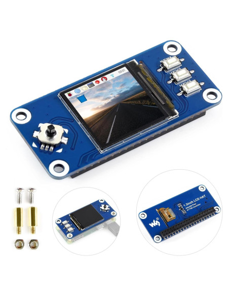 Pantalla LCD IPS 1.3" Waveshare HAT 240x240 para Raspberry Pi